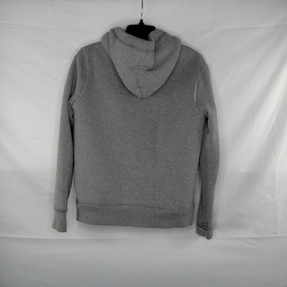 Aeropostale Coat Women Extra Small Zip Up Sherpa Lined Hoodie Grey Brown - Picture 7 of 8